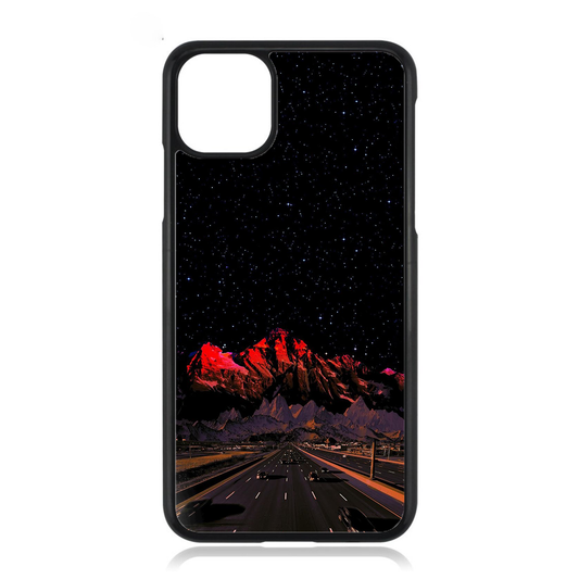 Creative Stargazing Mountain Highway iPhone Case