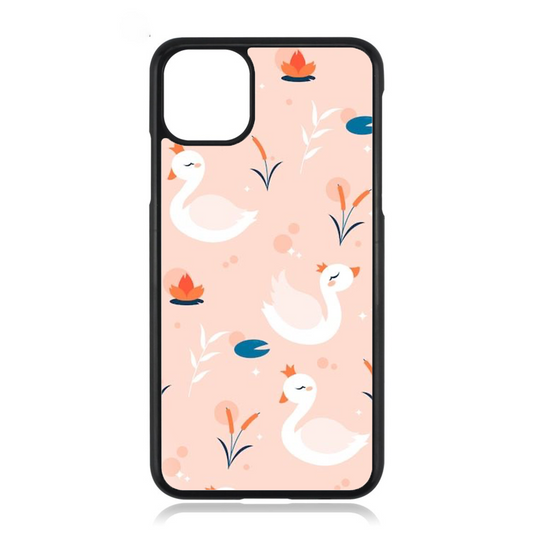 Cute Swan Pattern iPhone Case