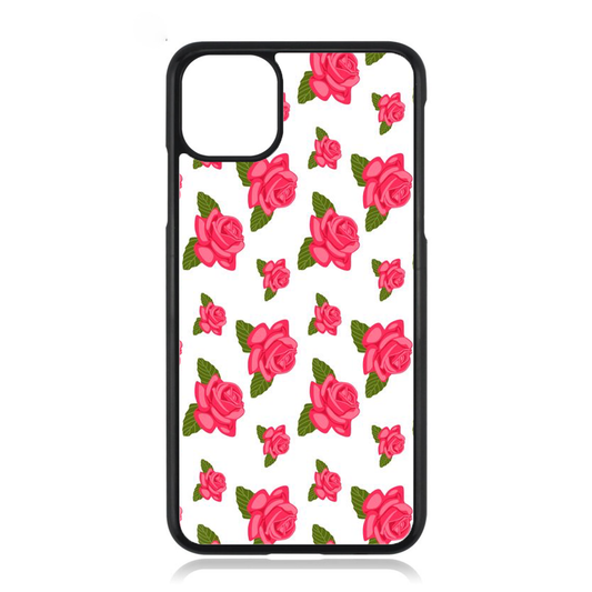 Red Rose Flower Patterned iPhone Case