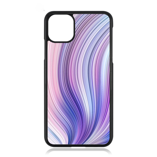 Neon Wave Patterned Print iPhone Case