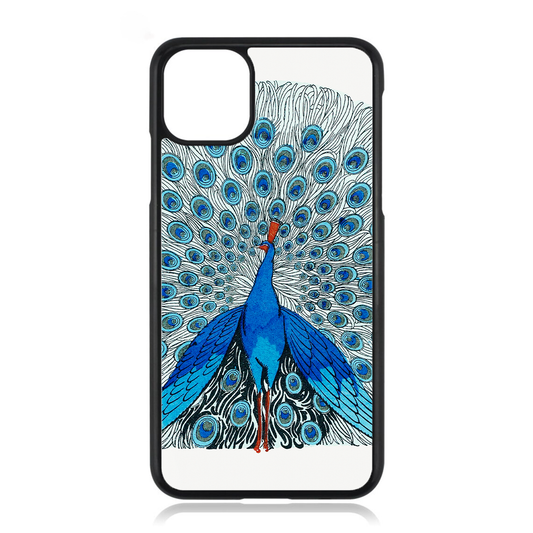 Blue Peacock Bird iPhone Case