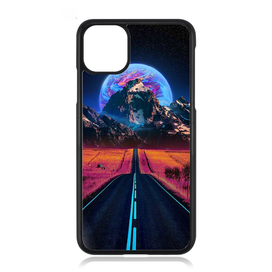 Retro Space Highway iPhone Case