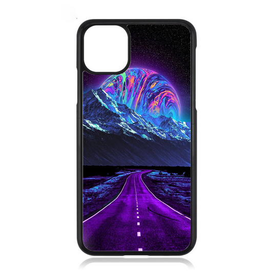 Retro Space Cool Highway iPhone Case