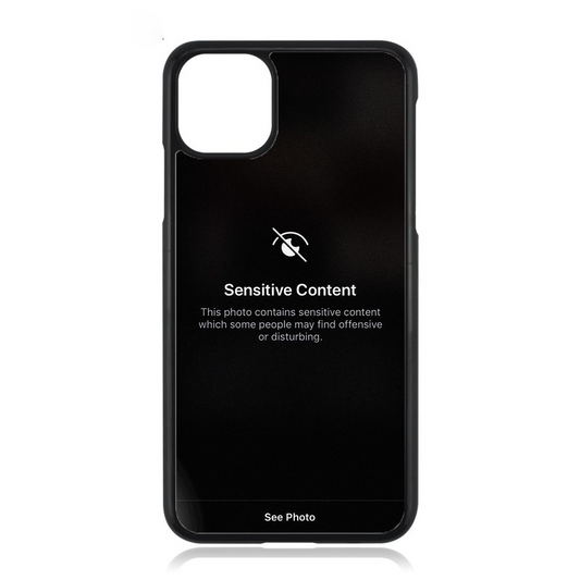 Funny Sensitive Content iPhone Case