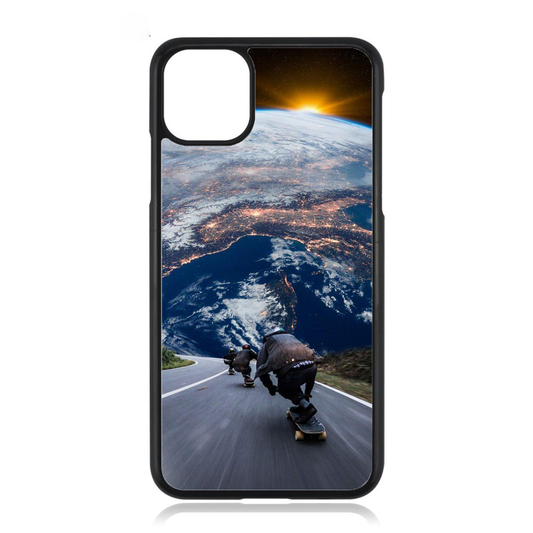 Cool Space Skateboarder iPhone Case