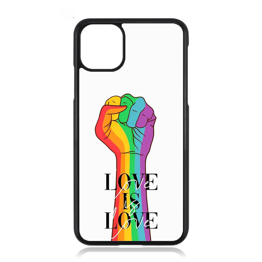 LGBT Love is Love Quote iPhone Case