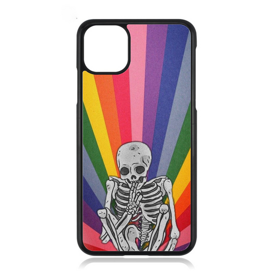 Cute LGBT Skeleton iPhone Case