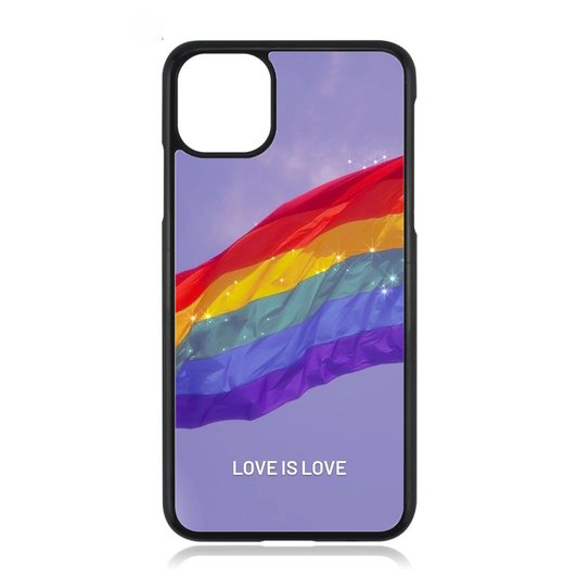 Purple LGBT Love is Love iPhone Case