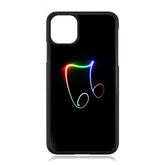 Neon Music Symbol iPhone Case