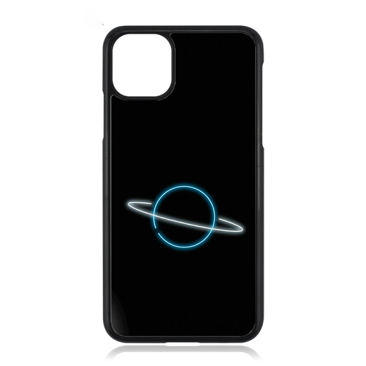 Cool Neon Space Planet iPhone Case