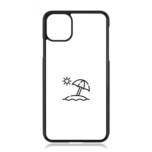 Cute Drawn Beach Art iPhone Case